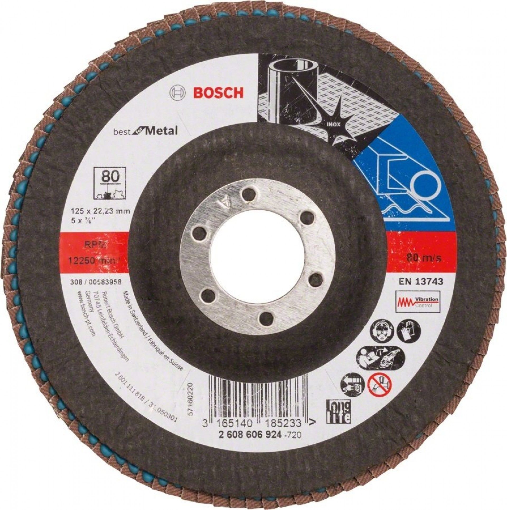 DISCO LAMELAS 125MM G80 REF 2.608.606.924 BOSCH