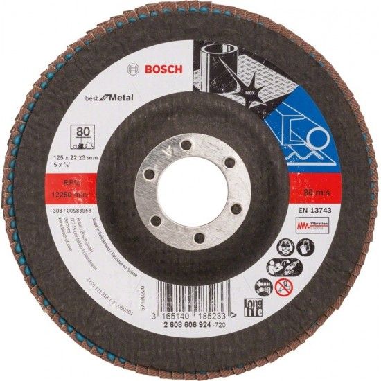 DISCO LAMELAS 125MM G80 REF 2.608.606.924 BOSCH