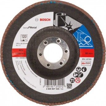DISCO LAMELAS 125MM G120 REF 2.608.607.320 BOSCH