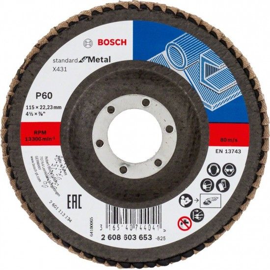 DISCO LAMELAS 115MM G60 REF 2.608.603.653 BOSCH