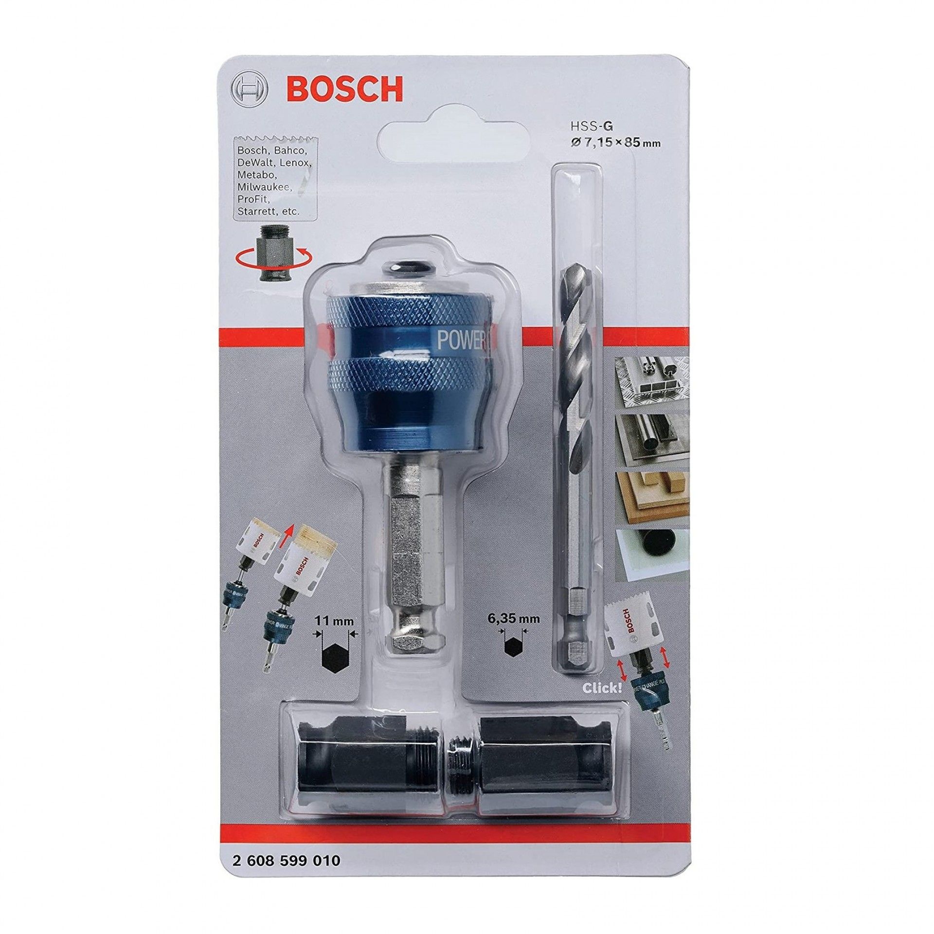 Power change+2 transición+broca HSS-G 2.608.599.010 BOSCH