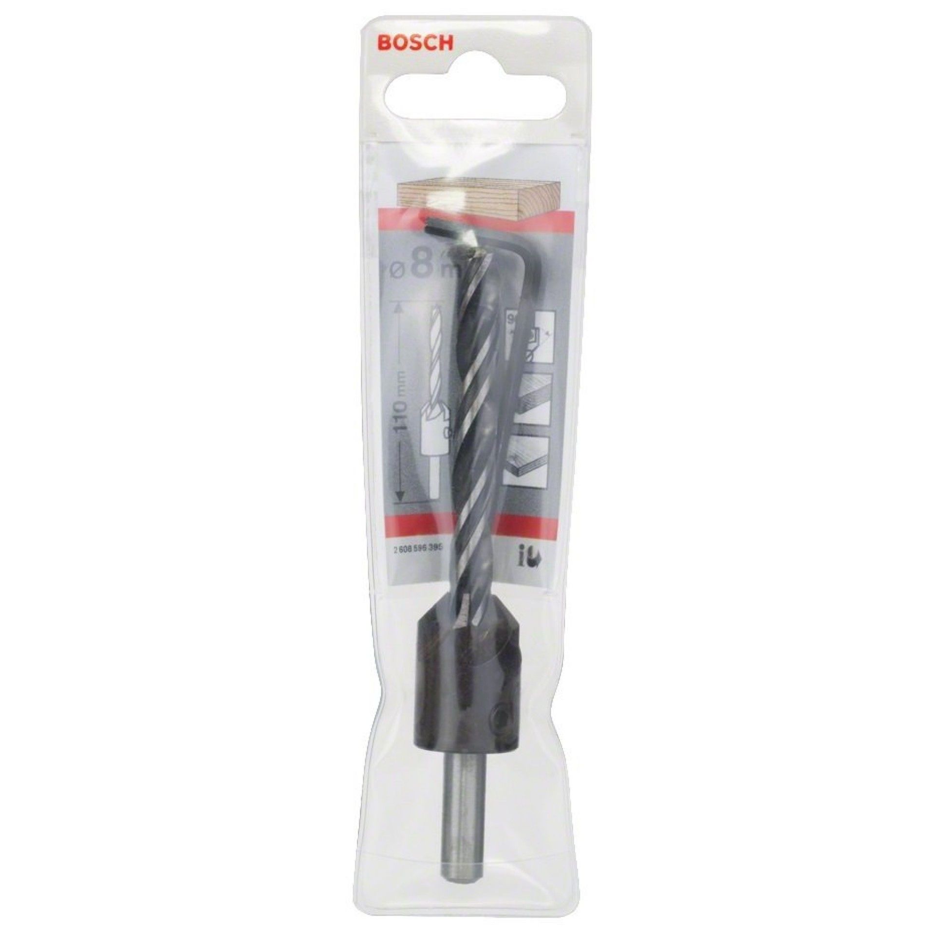 Broca madeira c/escareador 8mm refª 2.608.596.395 BOSCH