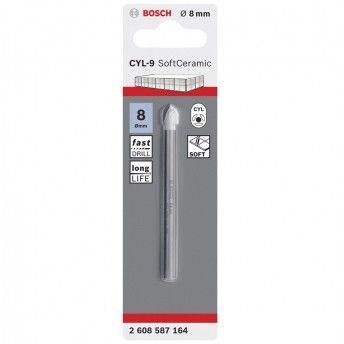Broca p/cermica CYL-9 8x80mm ref 2.608.587.164 Bosch