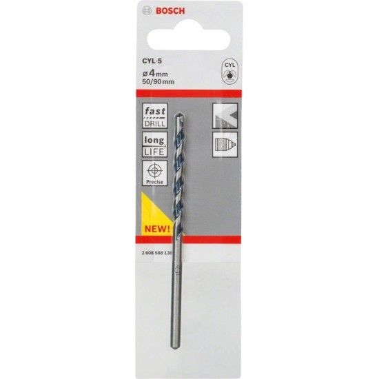 BROCA PEDRA 4MM CYL-5 REF 2.608.588.138 BOSCH