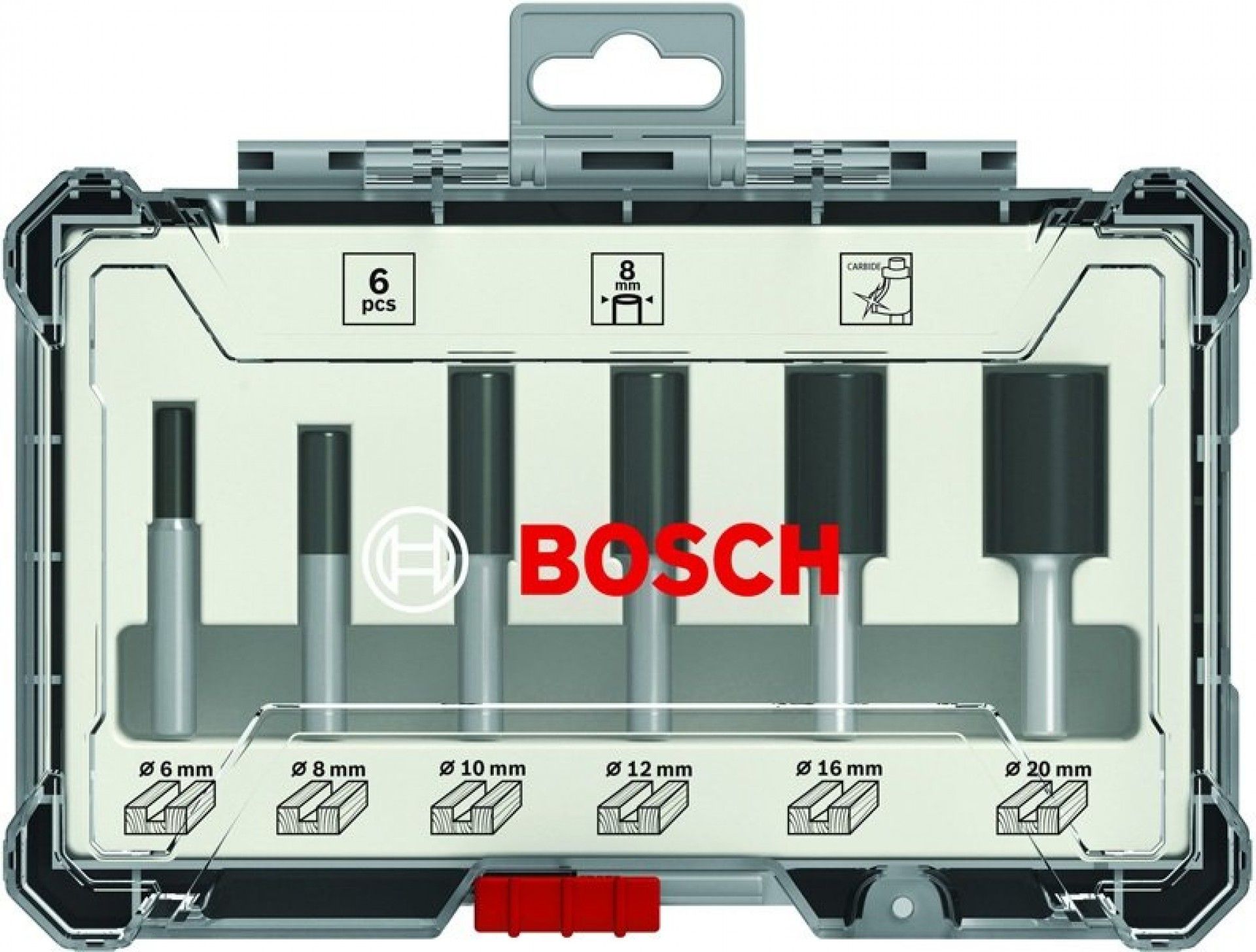 Kit fresas 6pç refª 2607017465 BOSCH