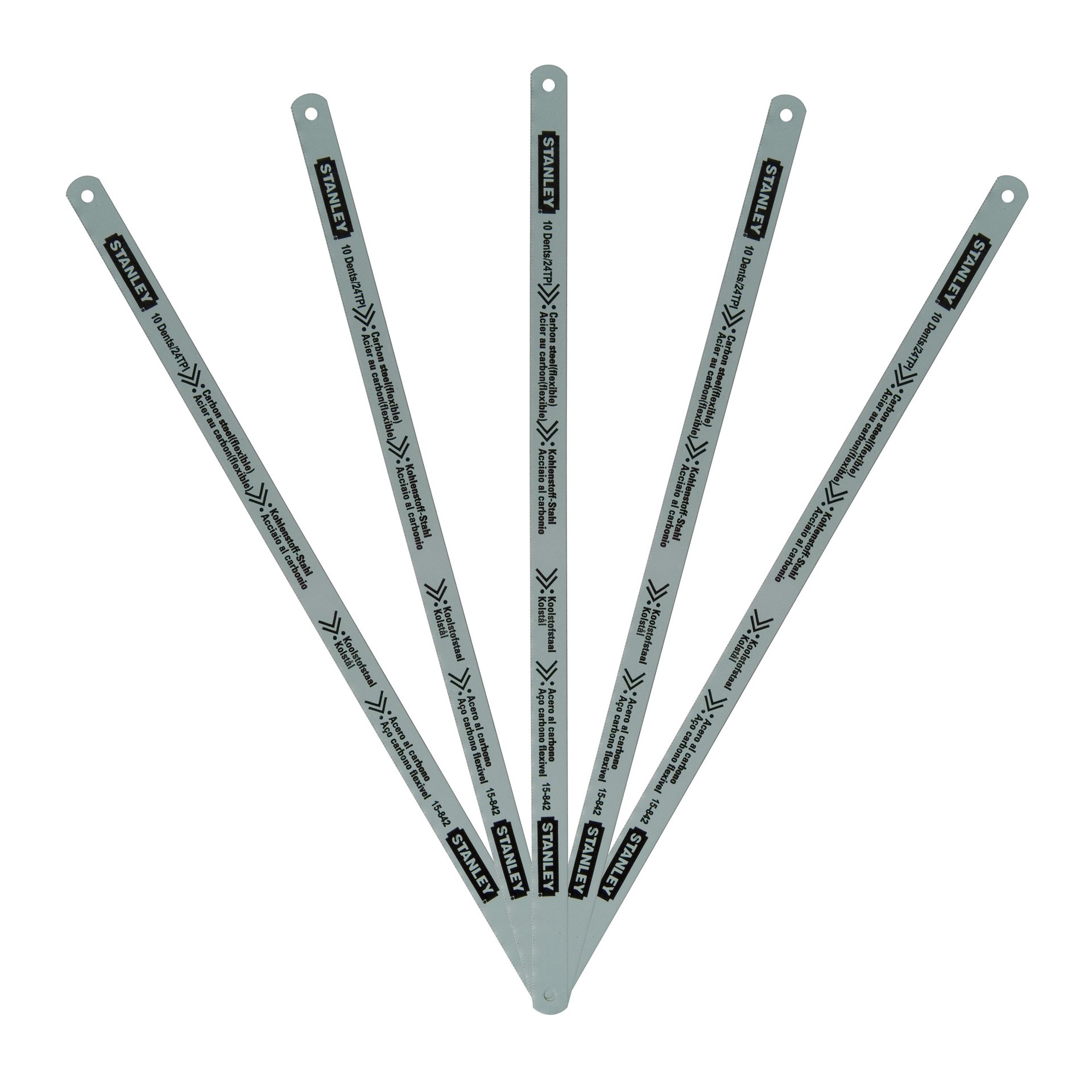 Folhas serras aço carbono 5pç refª 2-15-842 STANLEY