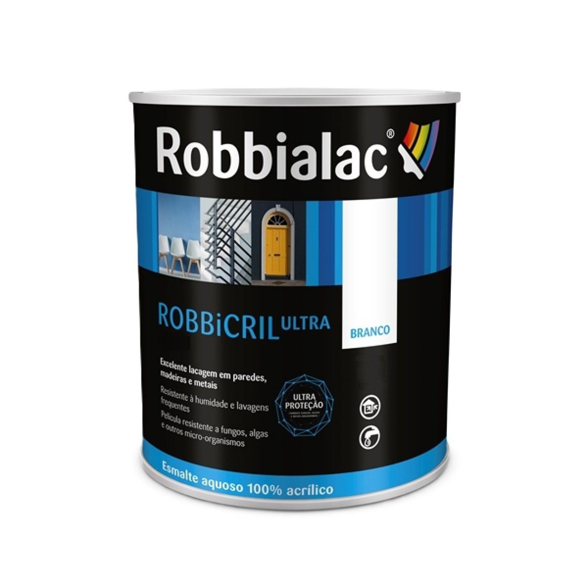 Robbicril ultra 4L acetinado branco refª 197-0001 Robbialac