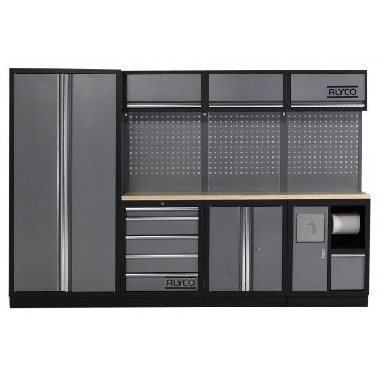 CONJUNTO OFICINA 4 MODULOS INOX REF 192843