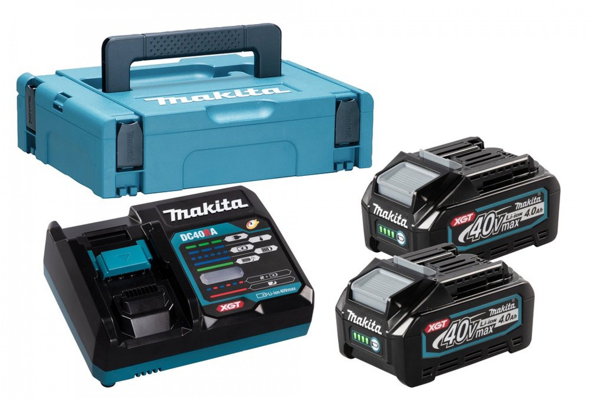 Kit de Bateria 4,0Ah BL1840 x(2) + DC40RA refª 191J97-1 Makita