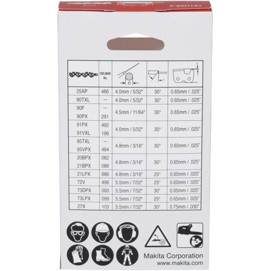 Corrente 100mm 80TXL DUC101 ref 1910V6-4 MAKITA