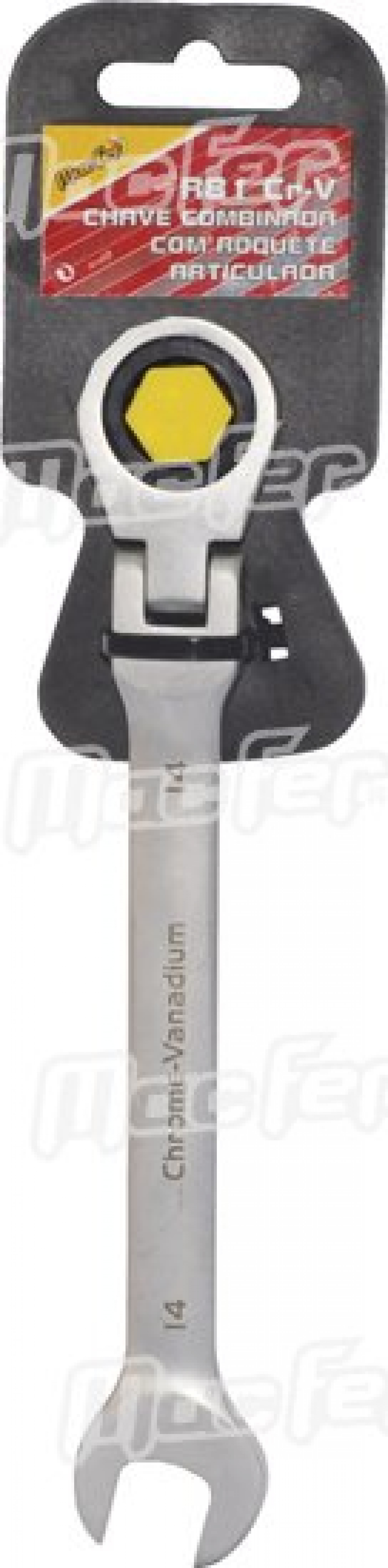 Ch. combinada c/ roquete articulada Cr-V MacFer R81 19mm refª 188.0102 MACFER