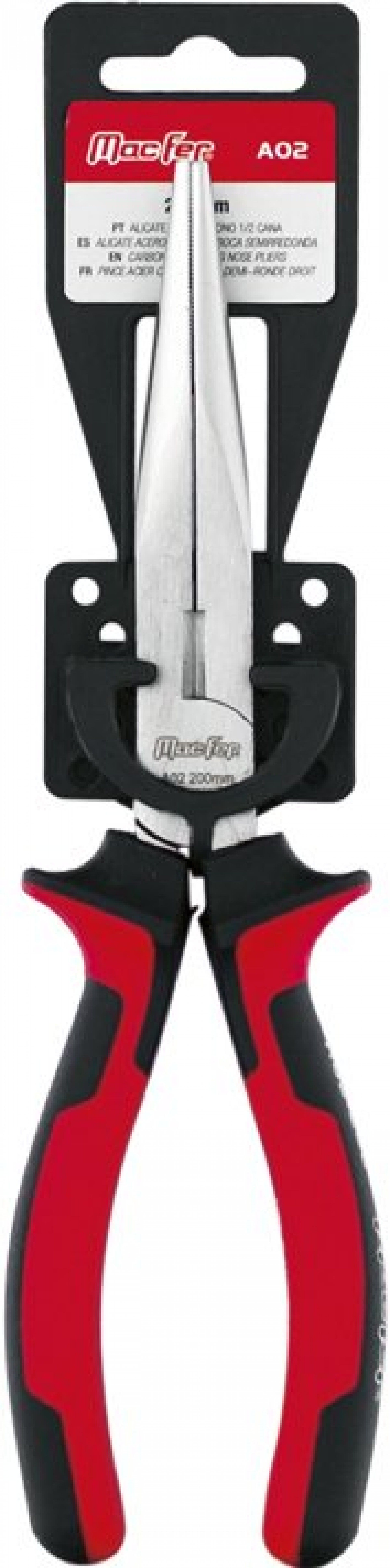 Alicate a/c 1/2 cana MacFer A02 160mm refª 186.0004 MACFER