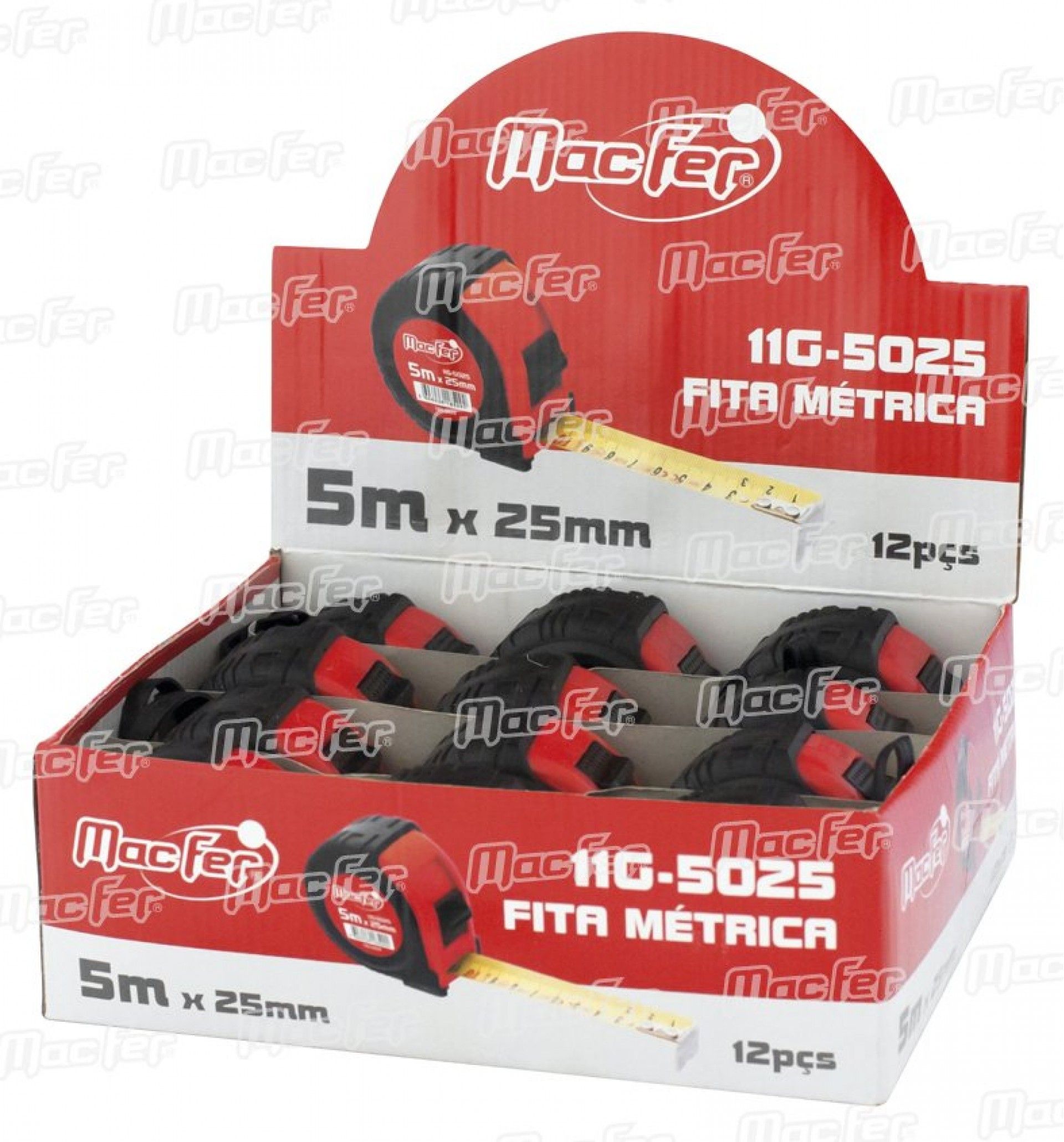 Fita métrica MacFer 11G- 5019 5m 19mm refª 185.0028 MACFER
