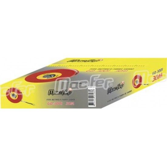 Fita métrica fibra vidro MacFer GD-5001 50m 13mm refª 185.0089 MACFER Fita métrica fibra vidro MacFer GD-5001 50m 13mm refª 185.0089 MACFER