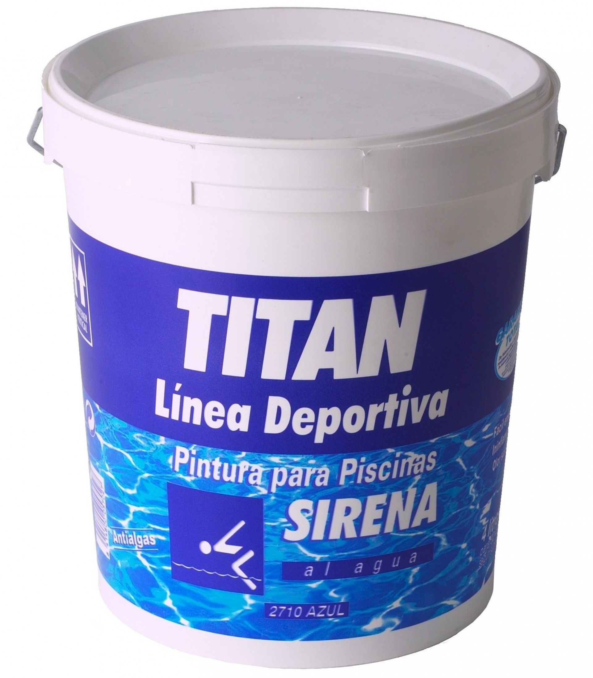 Tinta para Piscinas Base aquosa 4L Azul Ocean Sirena refª 183271104Titan