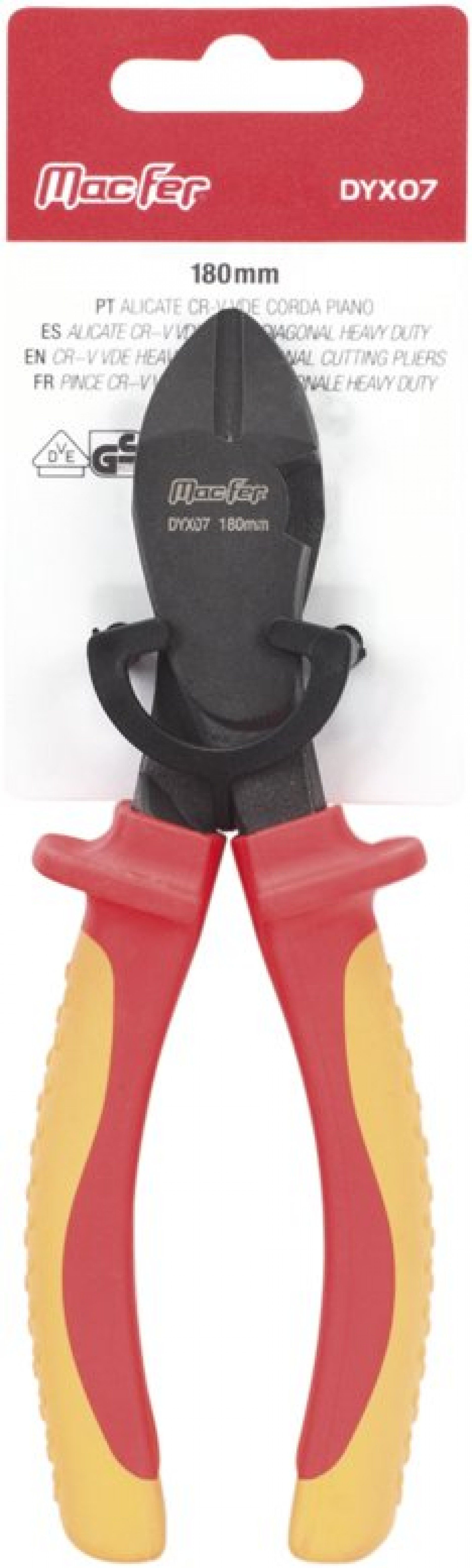 Alicate Cr-V VDE corda piano MacFer DYX07 180mm refª 183.0087 MACFER