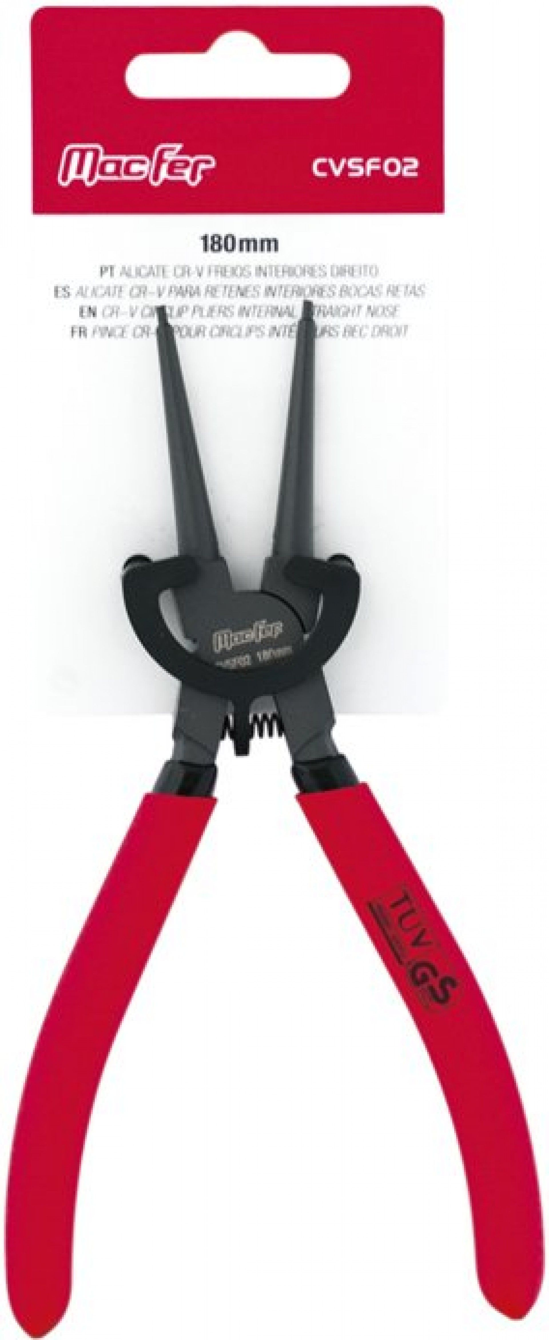 Alicate Cr-V freios int. direito MacFer CVSF02 220mm refª 183.0051 MACFER