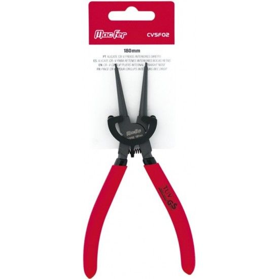Alicate Cr-V freios int. direito MacFer CVSF02 180mm refª 183.0050 MACFER Alicate Cr-V freios int. direito MacFer CVSF02 180mm refª 183.0050 MACFER