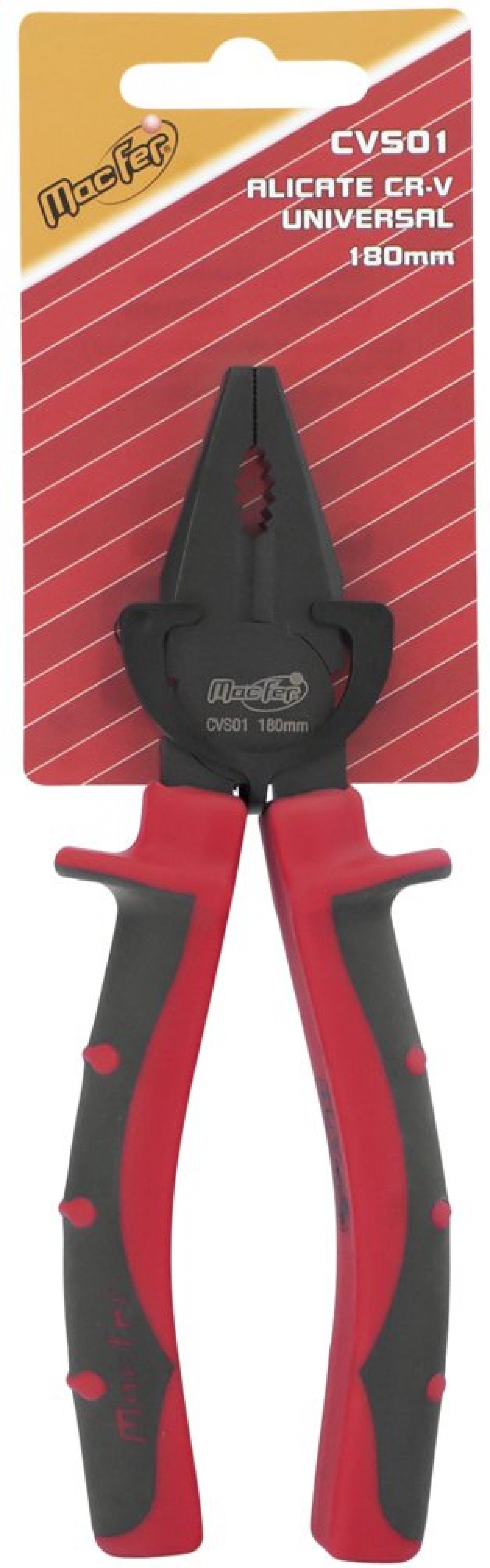 Alicate Cr-V uni. MacFer CVS01 180mm refª 183.0002 MACFER