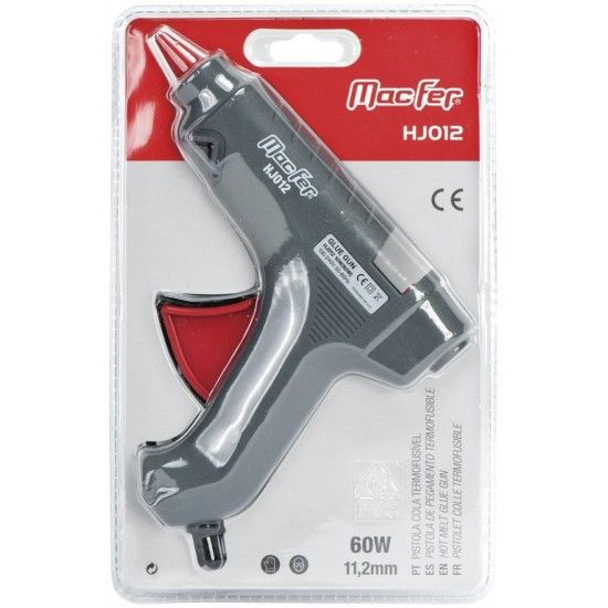 Pistola cola termofusvel HJ012 60W 11,2mm ref 181.0002 Macfer