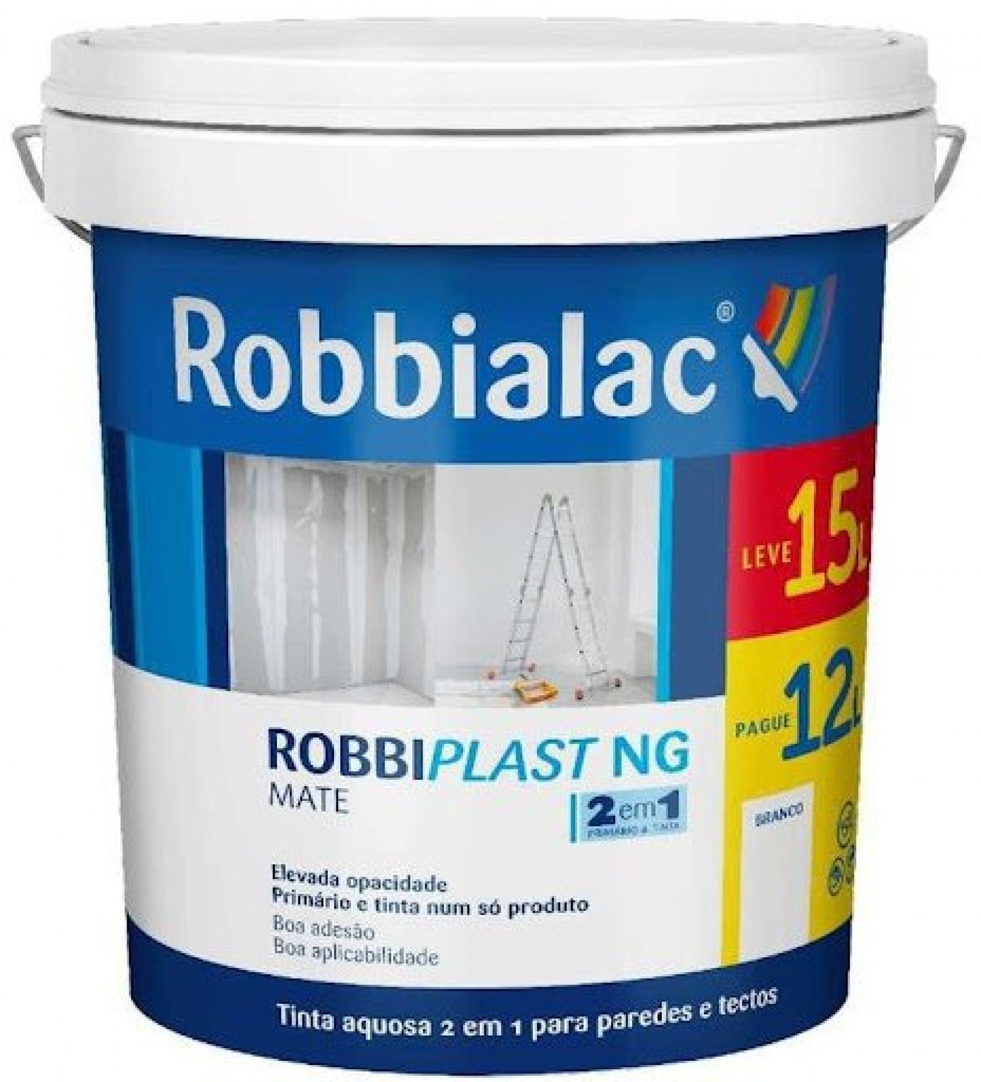 Robbiplast NG branco 12+3L refª 180-0001 ROBBIALAC