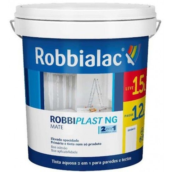 Robbiplast NG branco 12+3L ref 180-0001 ROBBIALAC