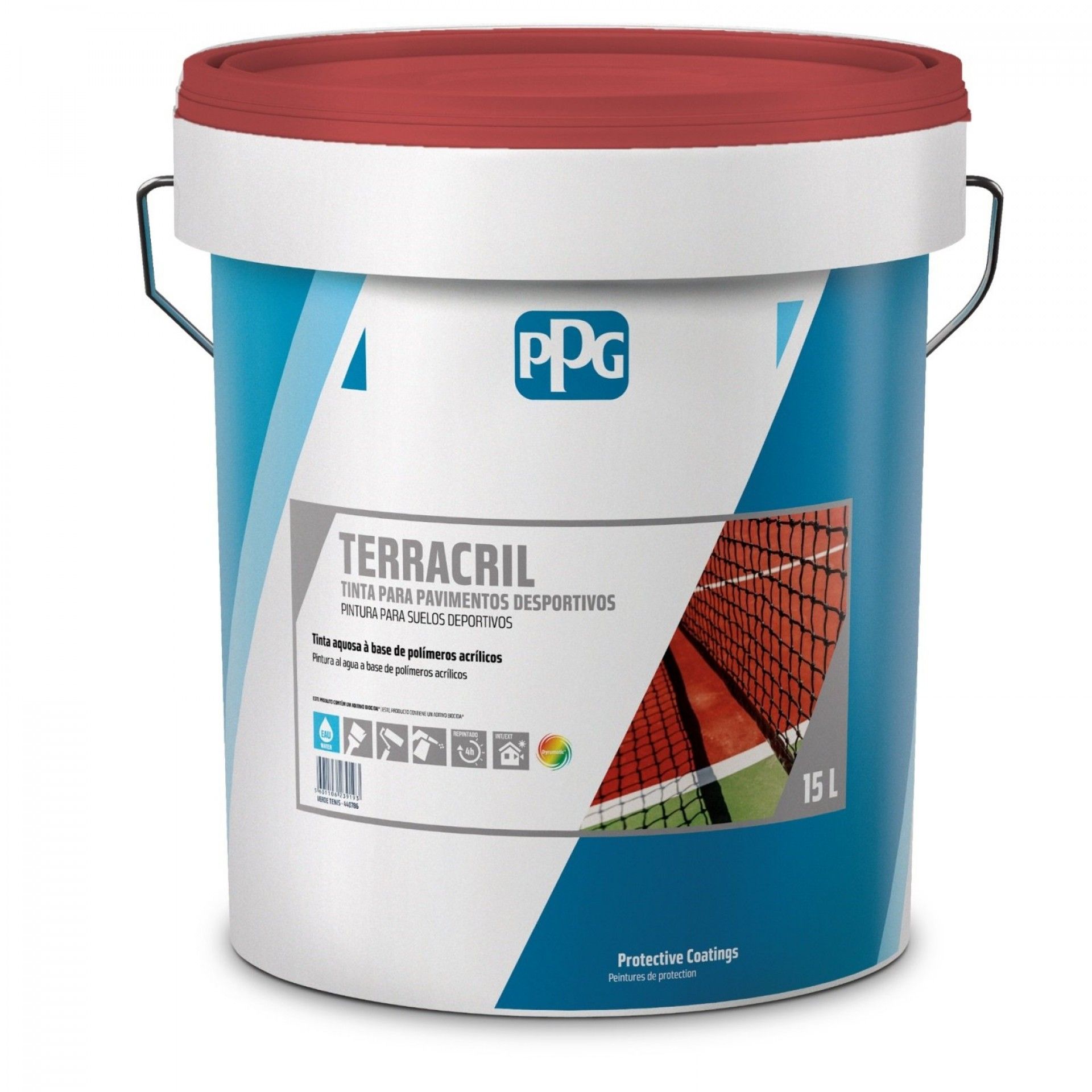 Terracril pavimentos Verde Ténis 15L refª 1770 Dyrup