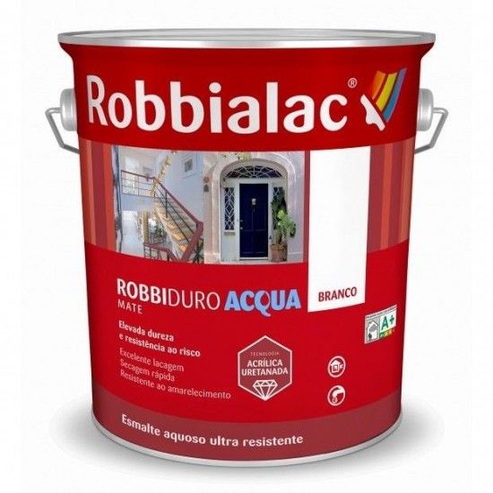 ROBBIDURO ACQUA MATE BRANCO 4L  ROBBIALAC