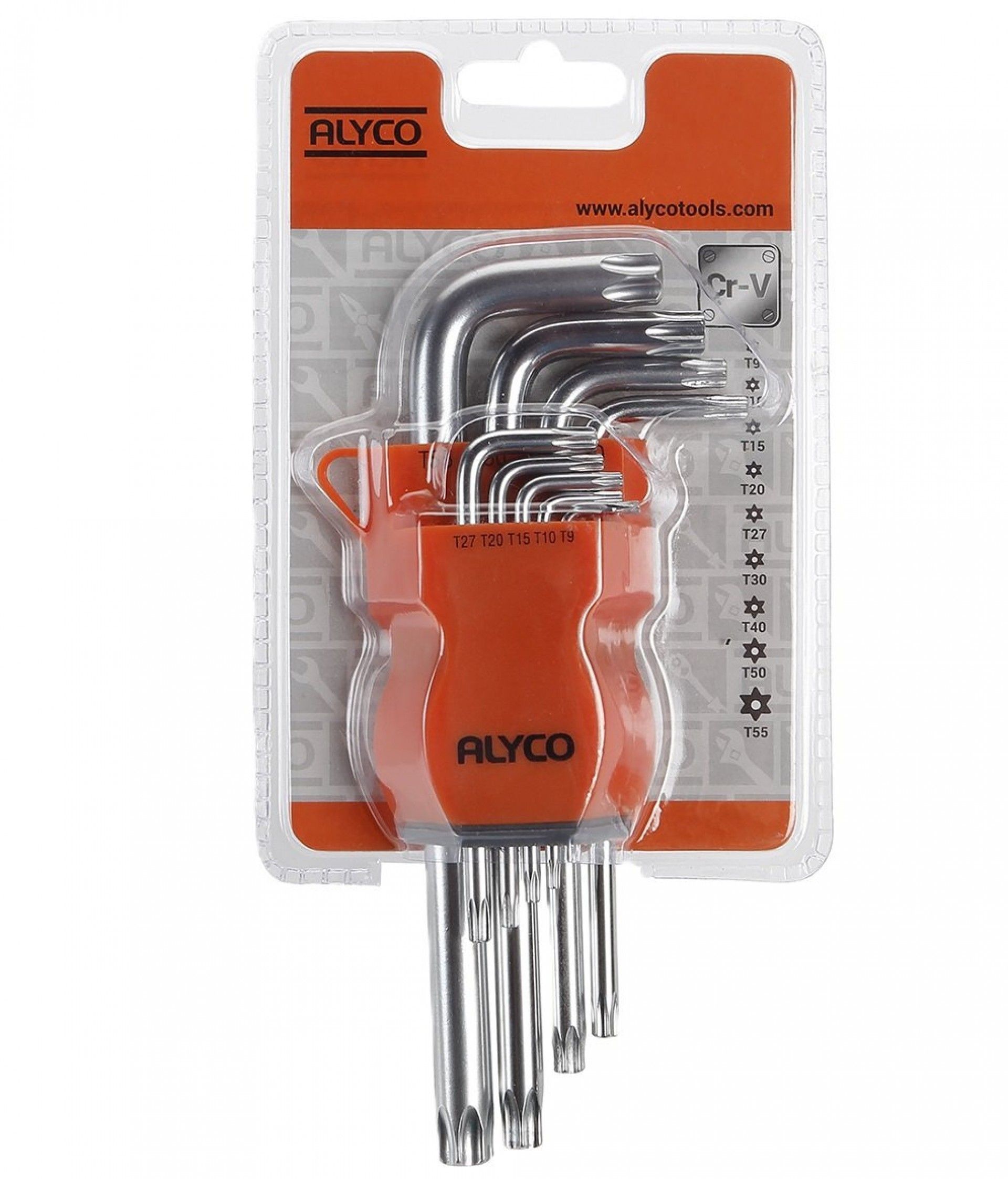 Jogo chaves Torx c/furo 9pç refª 170615 ALYCO