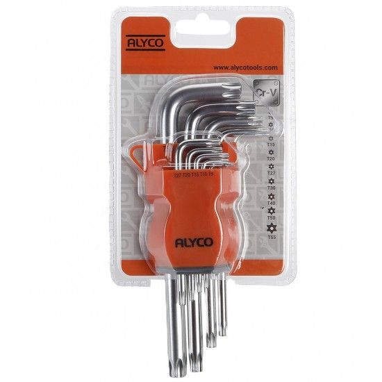 Jogo chaves Torx c/furo 9pç refª 170615 ALYCO Jogo chaves Torx c/furo 9pç refª 170615 ALYCO