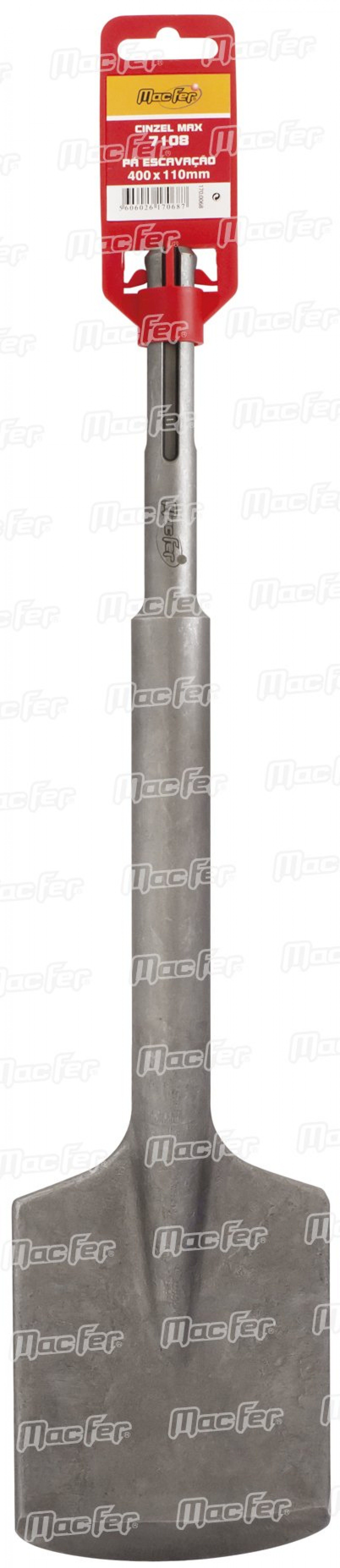 Cinzel MAX pá asfalto MacFer 7108 110x400mm refª 170.0068 MACFER