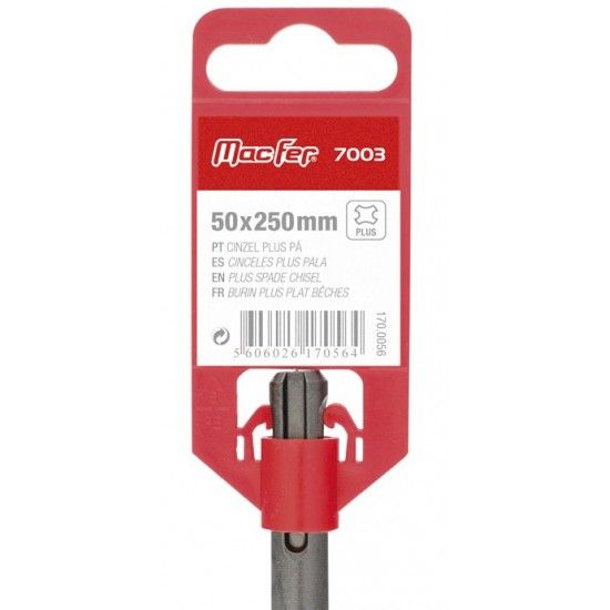 Cinzel Plus pá MacFer 7003 40x250mm refª 170.0055 MACFER Cinzel Plus pá MacFer 7003 40x250mm refª 170.0055 MACFER