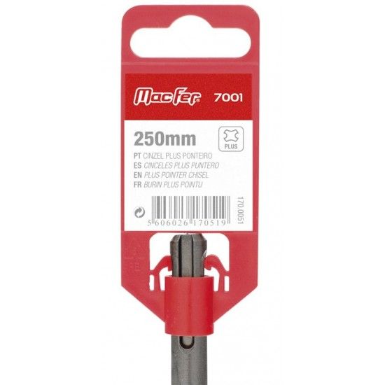 Cinzel Plus ponteiro MacFer 7001 250mm refª 170.0051 MACFER Cinzel Plus ponteiro MacFer 7001 250mm refª 170.0051 MACFER