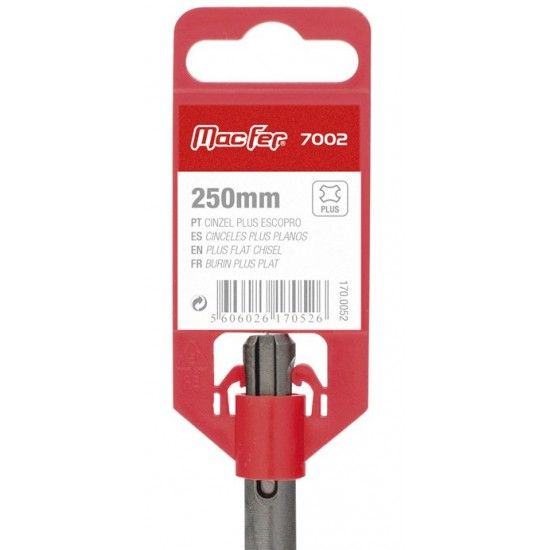 Cinzel Plus escopro MacFer 7002 250mm refª 170.0052 MACFER Cinzel Plus escopro MacFer 7002 250mm refª 170.0052 MACFER