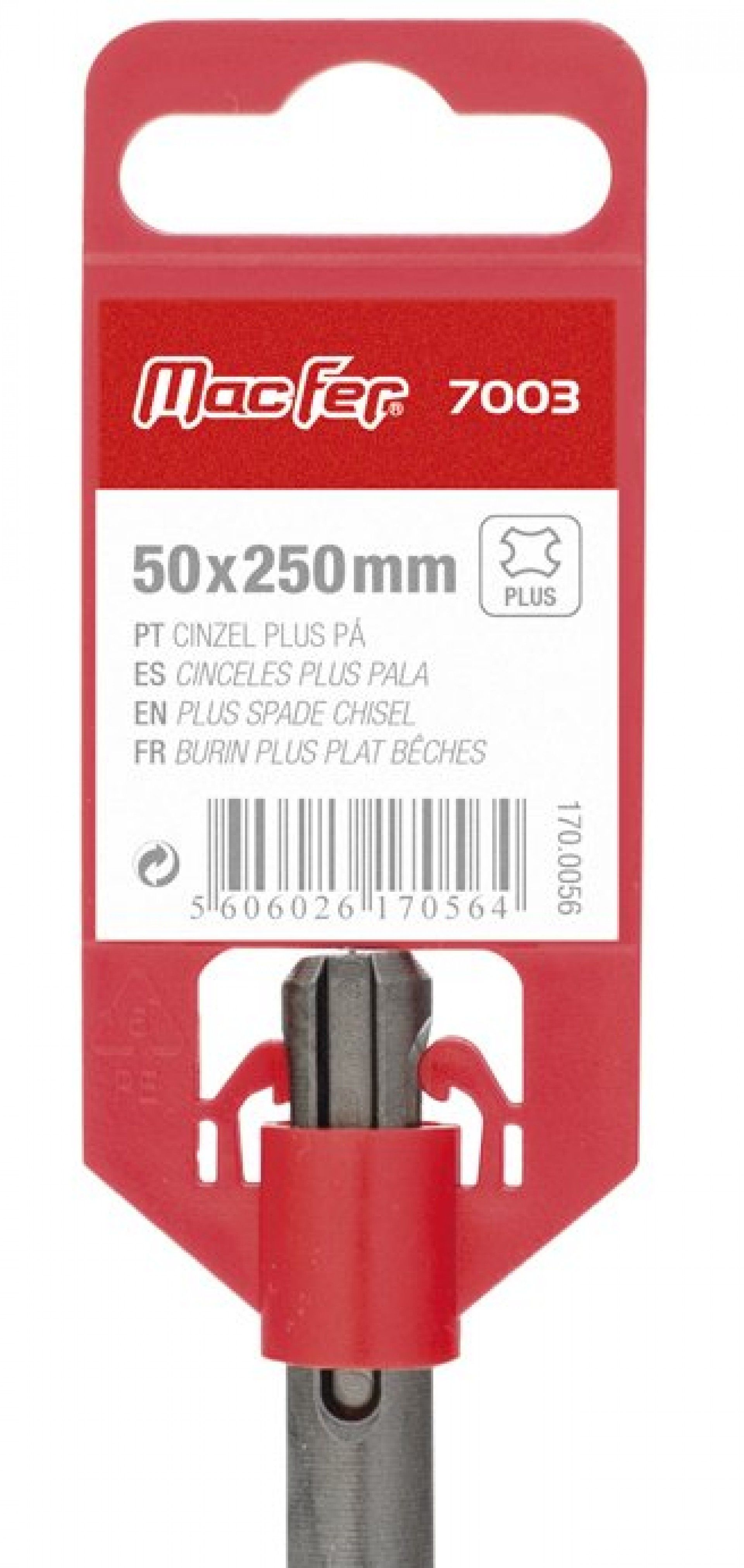 Cinzel Plus pá MacFer 7003 40x250mm refª 170.0055 MACFER