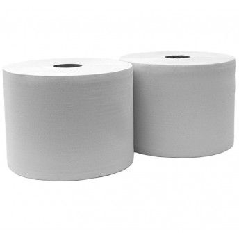 ROLO PAPEL INDUSTRIAL BRANCO 400M PACK2 JOKER