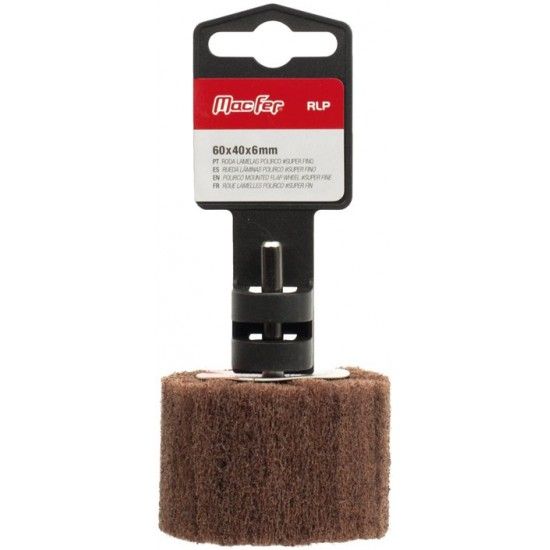 Roda lamelas polirco RLP 60x40x6 GR super fino refª 166.0062 MACFER Roda lamelas polirco RLP 60x40x6 GR super fino refª 166.0062 MACFER