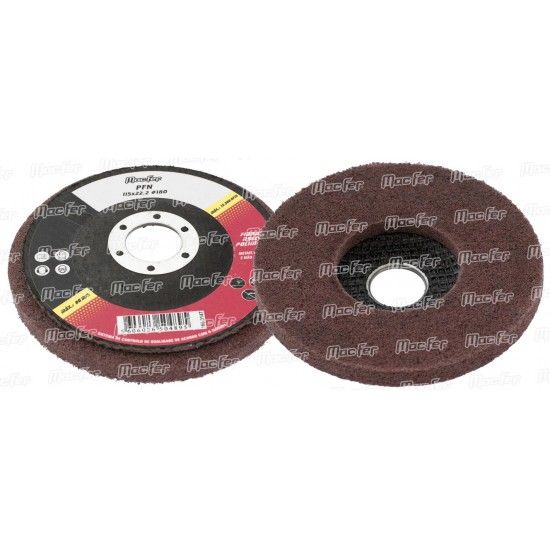 Disco feltro p/ polir MacFer PF 125x22,2mm ref� 165.0144 MACFER