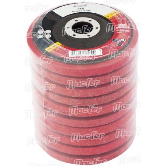 Disco feltro p/ polir MacFer PF 125x22,2mm ref� 165.0144 MACFER