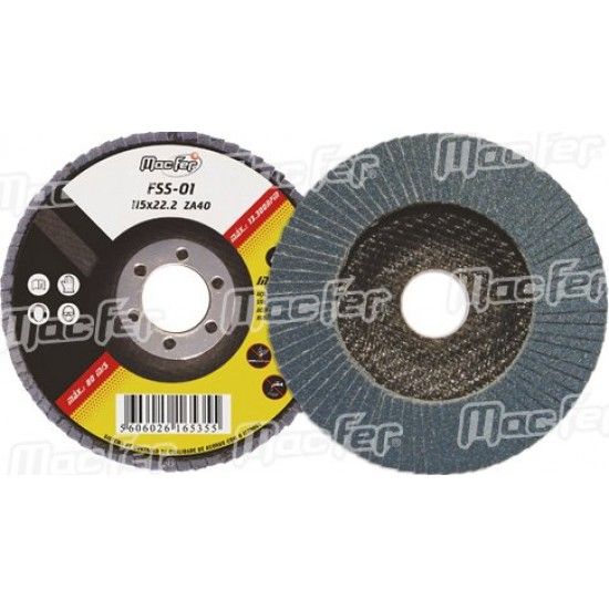 Disco lam. p/ inox MacFer FSS 115x22,2mm ZA120 refª 165.0038 MACFER Disco lam. p/ inox MacFer FSS 115x22,2mm ZA120 refª 165.0038 MACFER