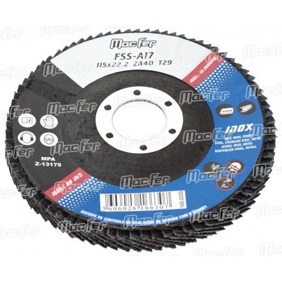 Disco lam. p/ inox MacFer FSS 115x22,2mm ZA40 refª 165.0035 MACFER Disco lam. p/ inox MacFer FSS 115x22,2mm ZA40 refª 165.0035 MACFER