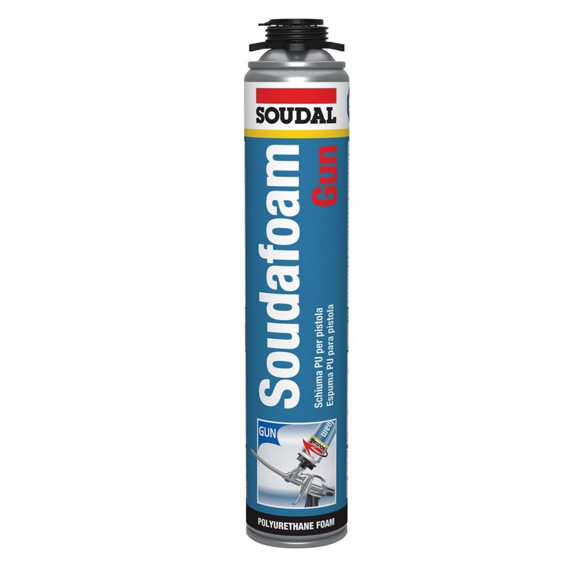 Espuma expansiva Soudafoam 750ml Pistolável