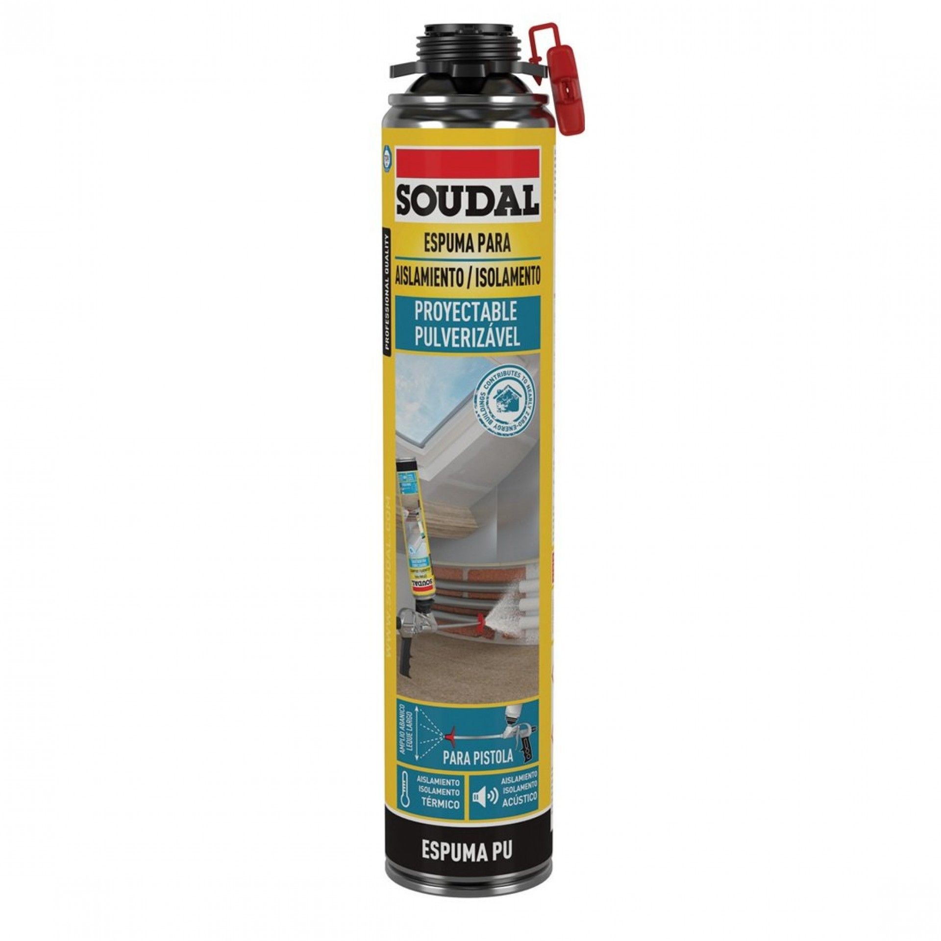 Espuma Isolamento Pulverizável 700ml refª 154642 SOUDAL
