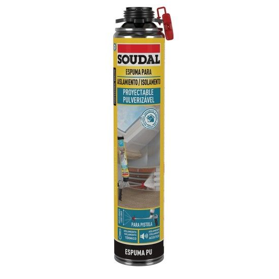 Espuma Isolamento Pulverizvel 700ml ref 154642 SOUDAL