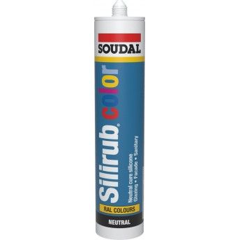 Silicone neutral SiliRub Ral 9006 300ml Soudal