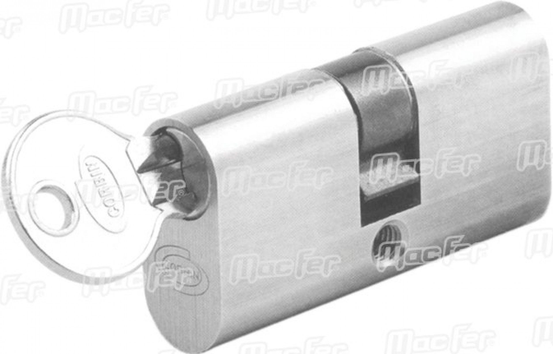 Cil. ch. normal mf CYW 60mm (30+30) niq. refª 151.0011 MACFER