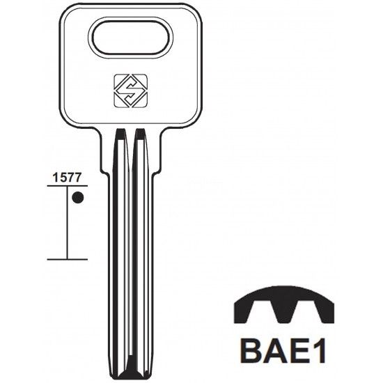 Chave para cadeado rectangular inox 2022K refª 150.0110 MACFER Chave para cadeado rectangular inox 2022K refª 150.0110 MACFER