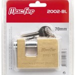 Cadeado rect. lat�o mf 2002-90-BL 90mm  ref� 150.0077 MACFER