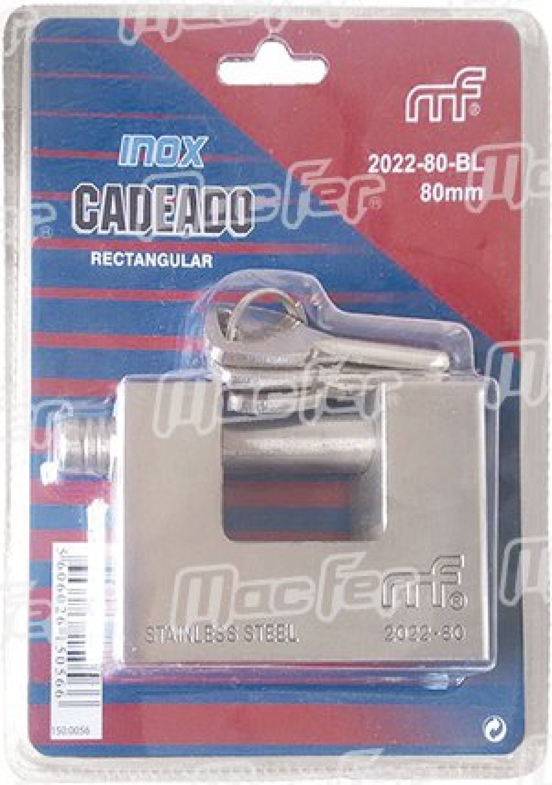 Chave para cadeado rectangular inox 2022K refª 150.0110 MACFER