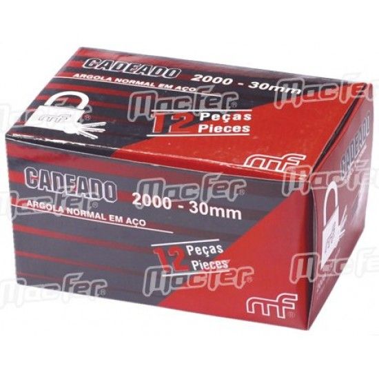 Cadeado argola normal lat�o 2000-30-KA1 30mm ref� 150.0044 MACFER